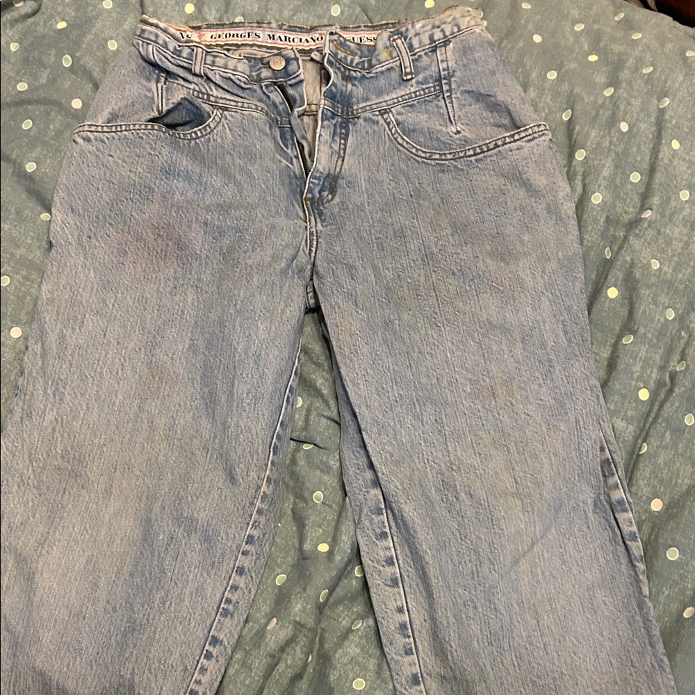 Guess by Marciano Women's Light Blue High Rise Jeans